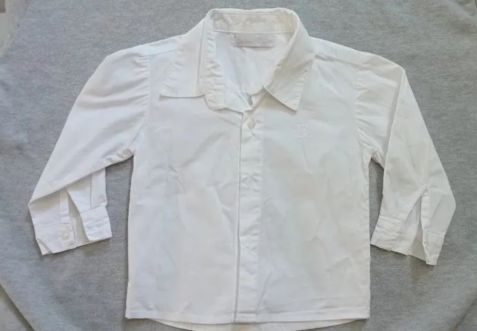 2 camisas tam 6/9 meses - menino - Foto 2