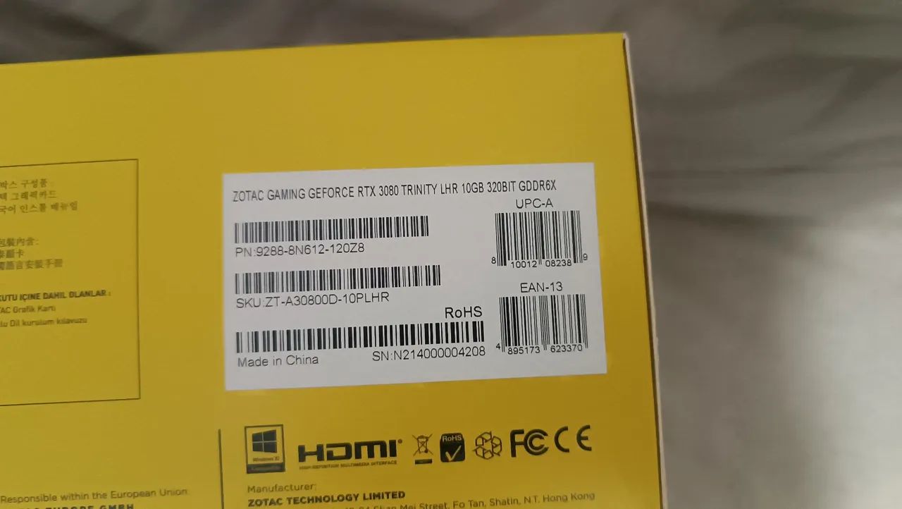 PLACA DE VÍDEO RTX 3080 10GB ZOTAC TRINITY - Foto 2