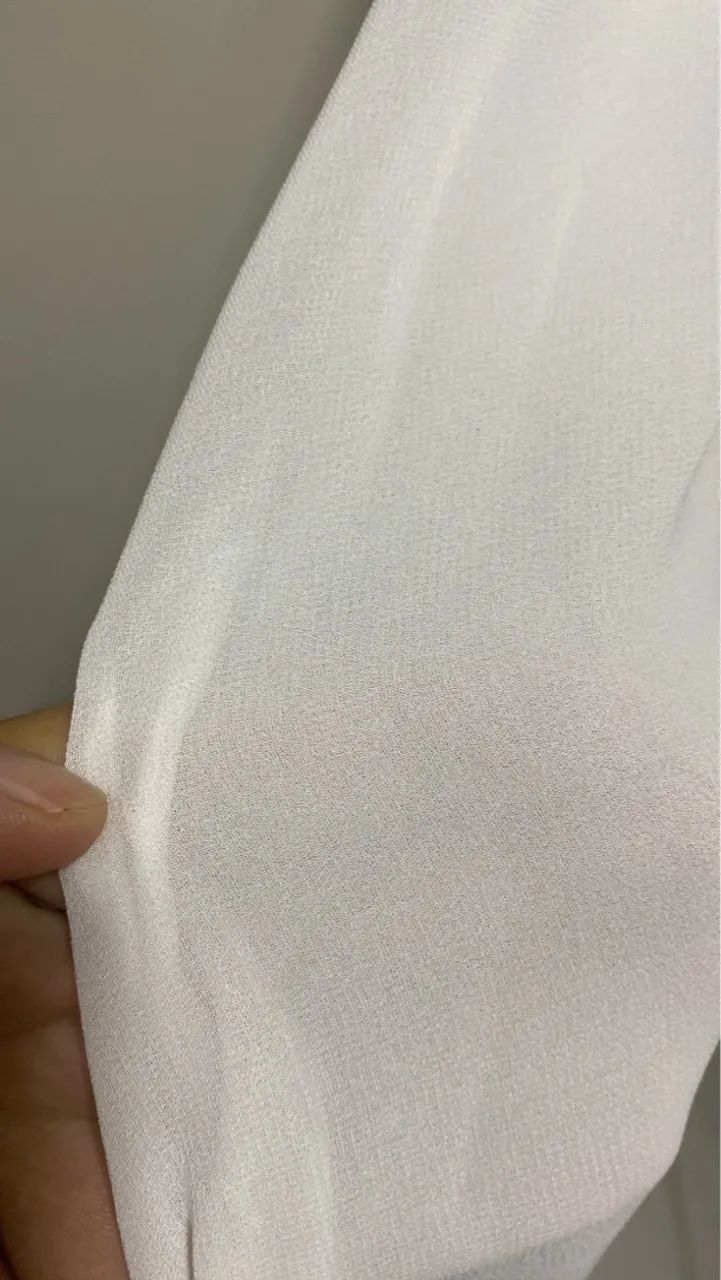 Vestido longo branco com alças finas e bojo - Foto 3