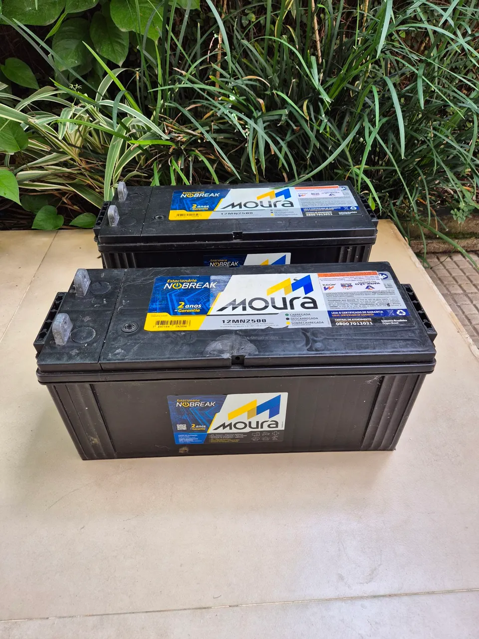 02 BATERIAS MOURA 12MN2500 Estacionária/Nobreak
