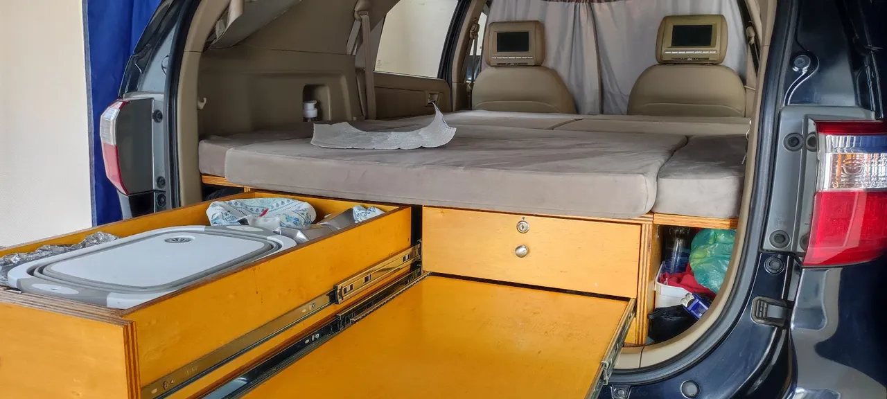 Montagem completa para carro camper