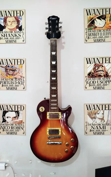 Guitarra Benson Les Paul + Amplificador/Acess. (oportunidade)