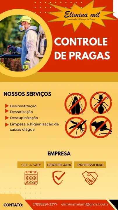 Detetização apartir de 200,00 reais (com certificado e alvará)