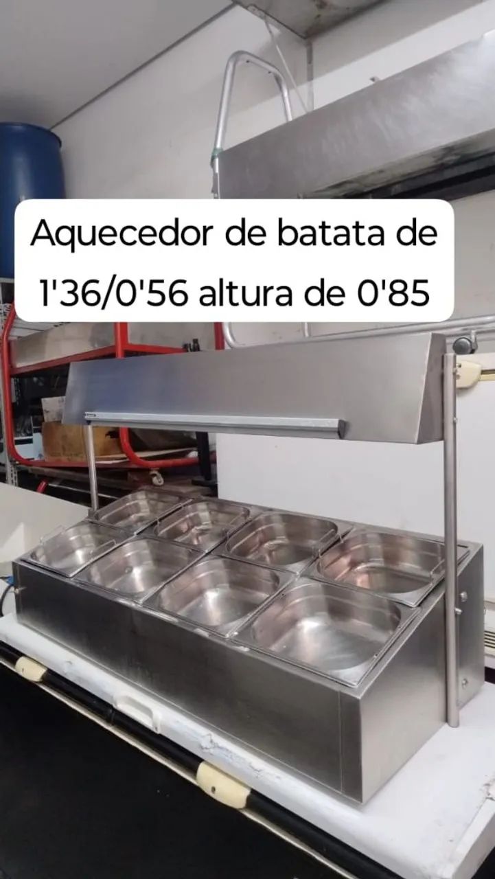 Aquecedor de batata e frituras 
