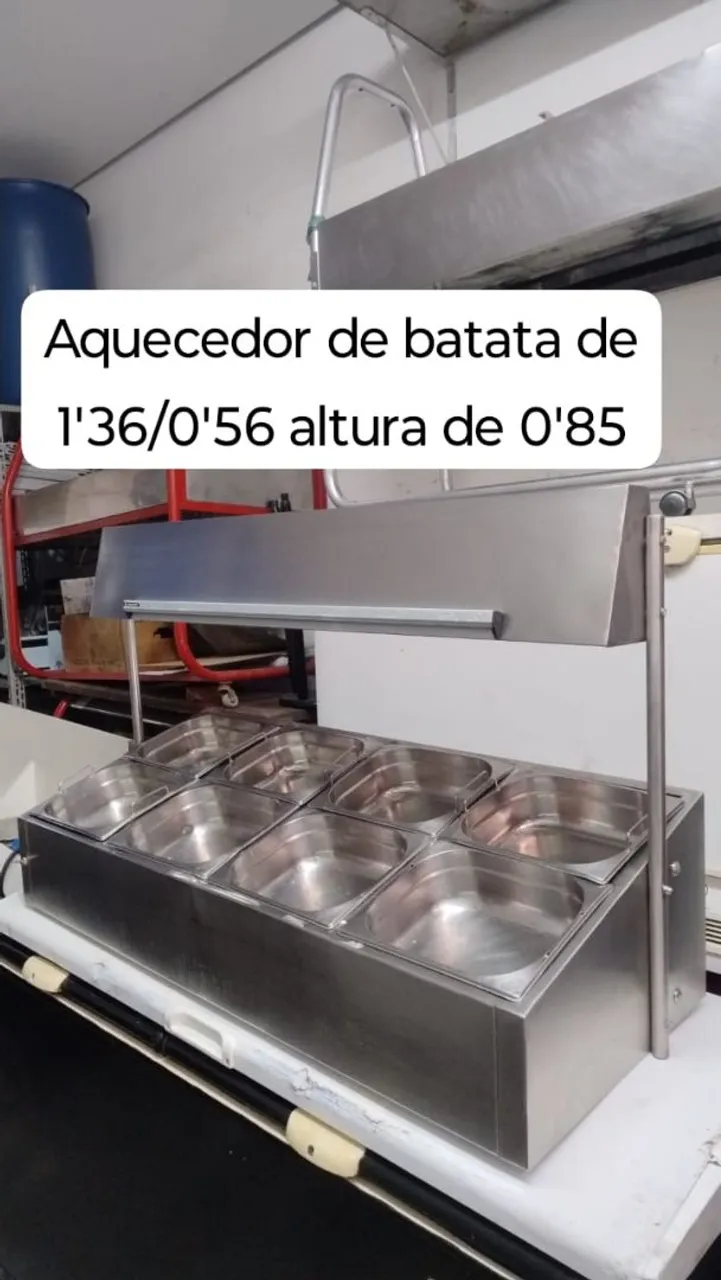 Aquecedor de batata e frituras