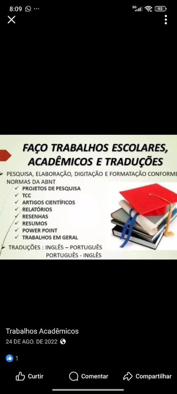 Ajuda em trabalho de escola,