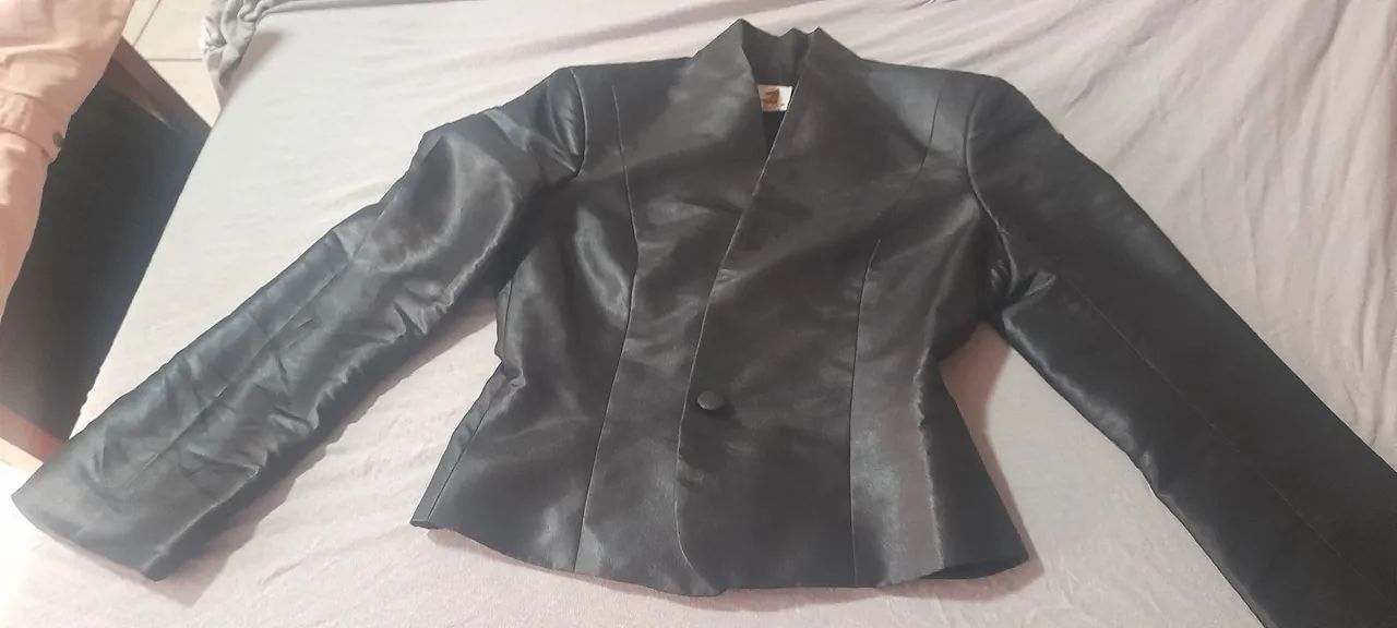 Blazer acetinado Silvia Dore