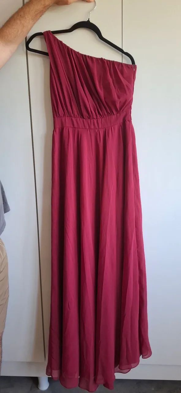 Vestido de Festa Vinho Elegante - Foto 3
