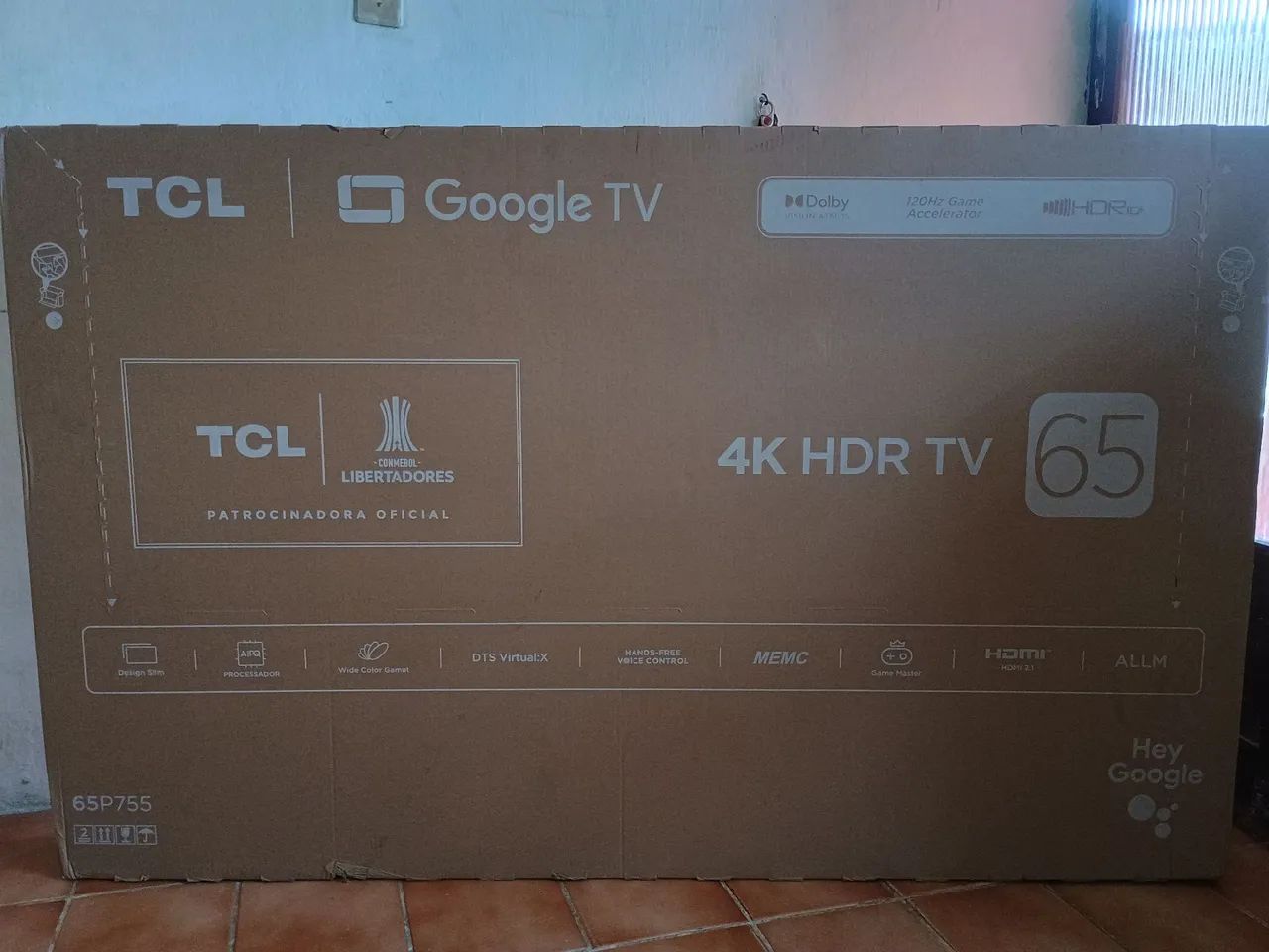 TV TCL 65 polegadas 4K HDR com Google TV