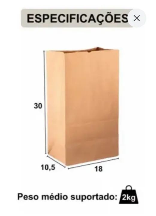 saco kraft delivery 30x18x10