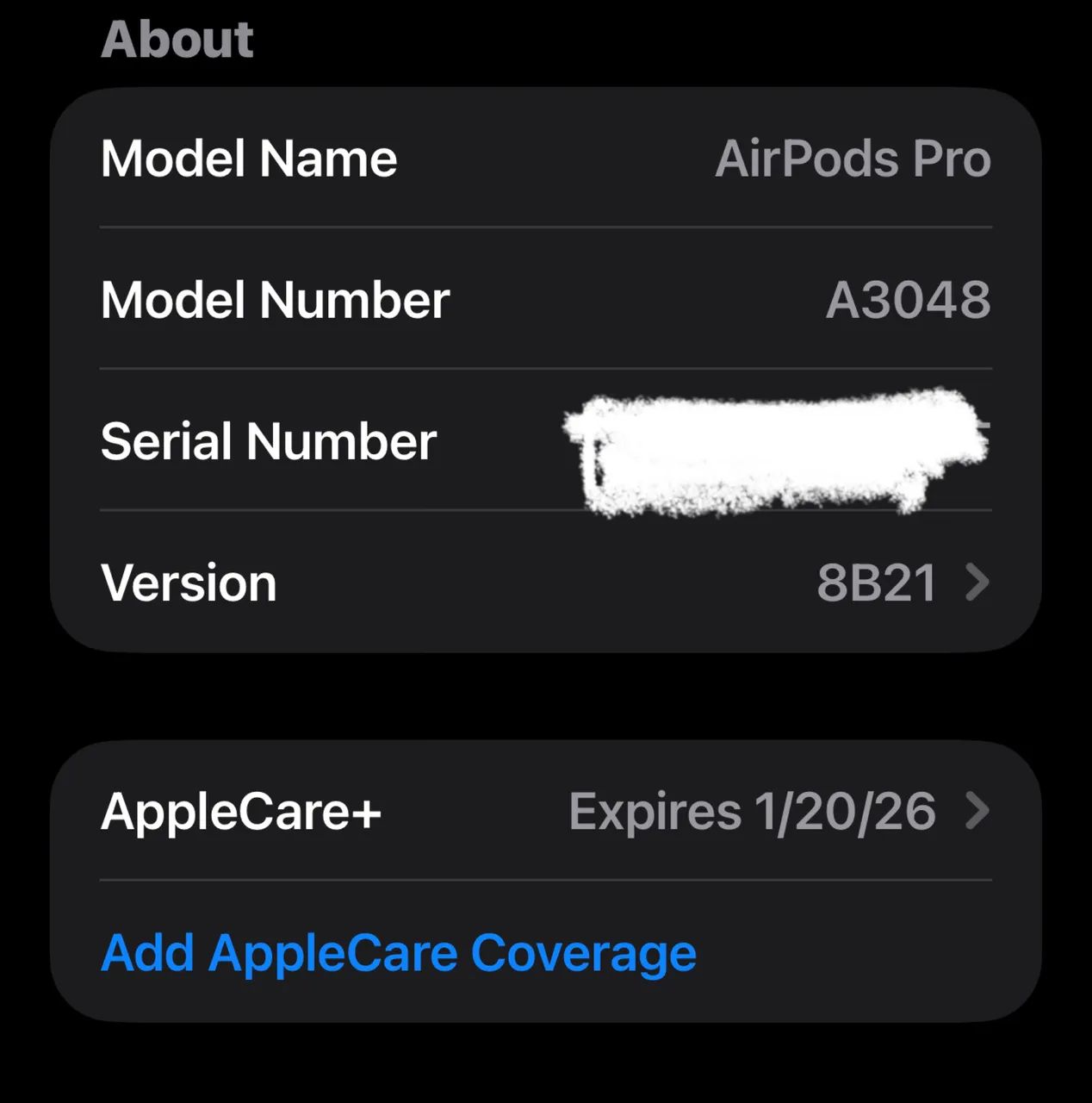 AirPods Pro 2, AppleCare+ até 20.01.26 - Acessórios de Celular