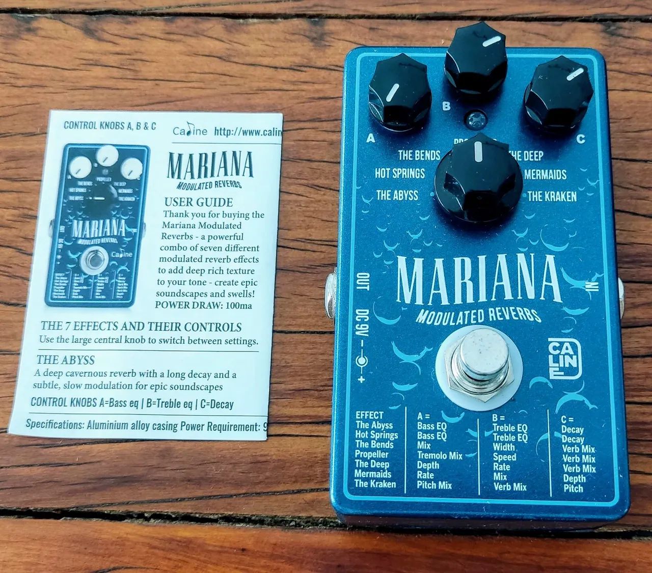Pedal de Reverb Caline Mariana CP-507 - Foto 2