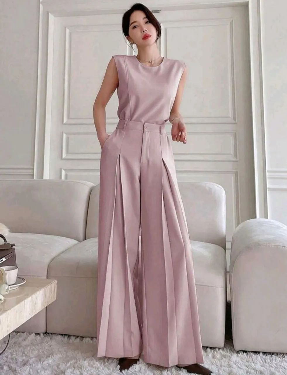 Conjunto feminino alfaiataria rose - elegante e sofisticado, veste do M ao G - Foto 5