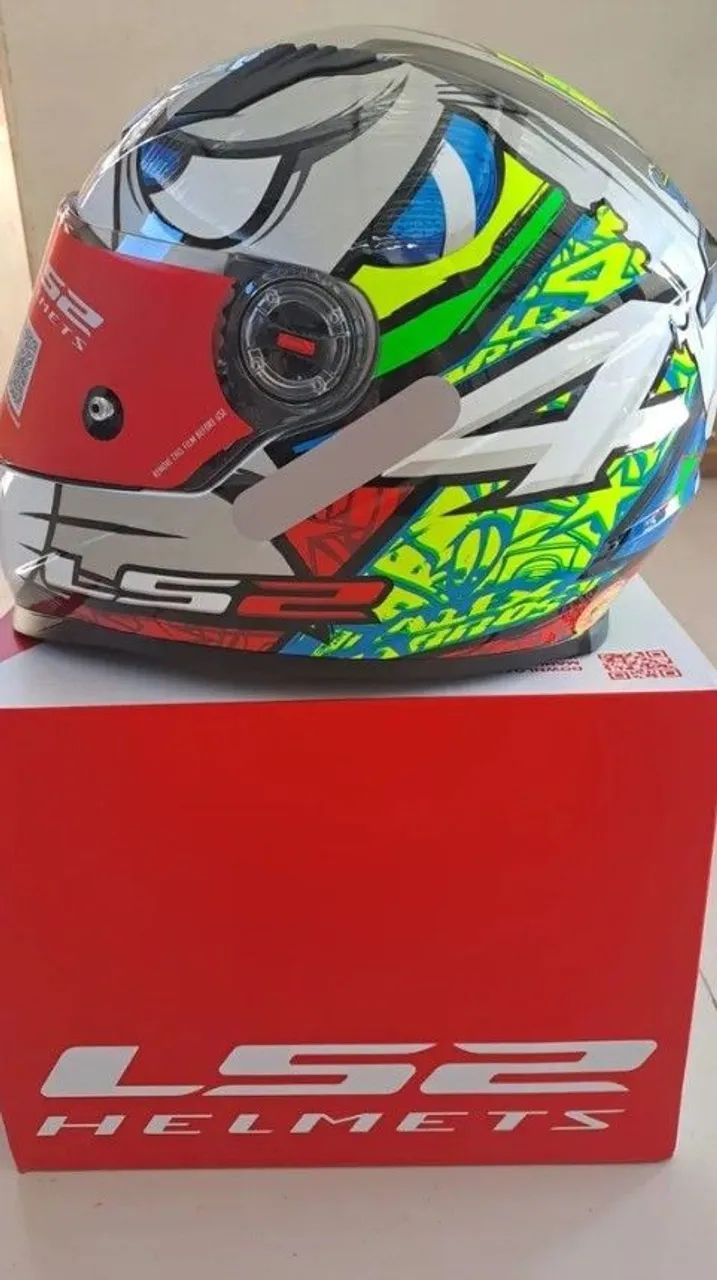 Capacete Moto Ff358 Alex Barros réplica Silver - Foto 3