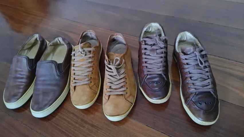 3 pares de sapatênis Osklen originais.