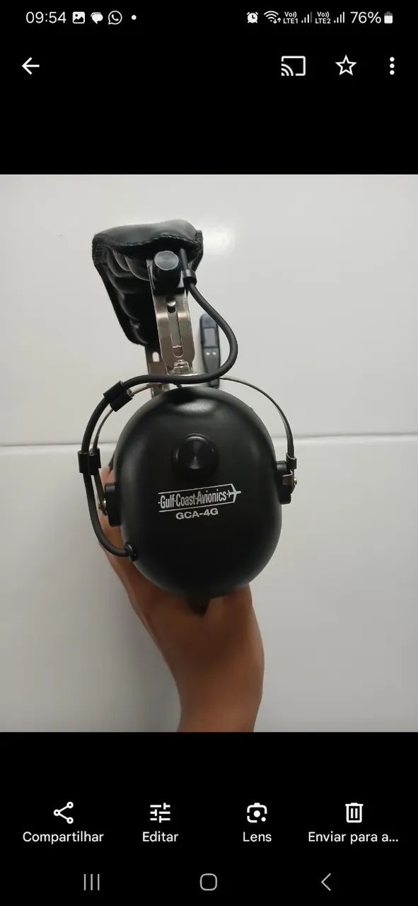 Headset fone de ouvido para Aviação Piloto Aeronave gca 4g - Foto 3