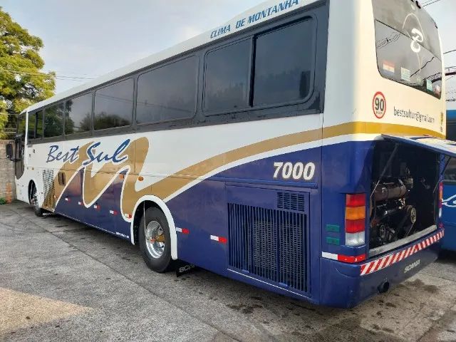 Vista buss scania k124 360 motor novo carro trabalhando - Foto 3
