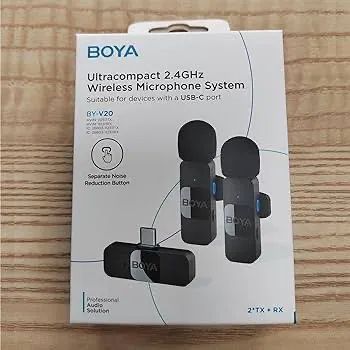 Microfone de lapela Boya63824109970305121