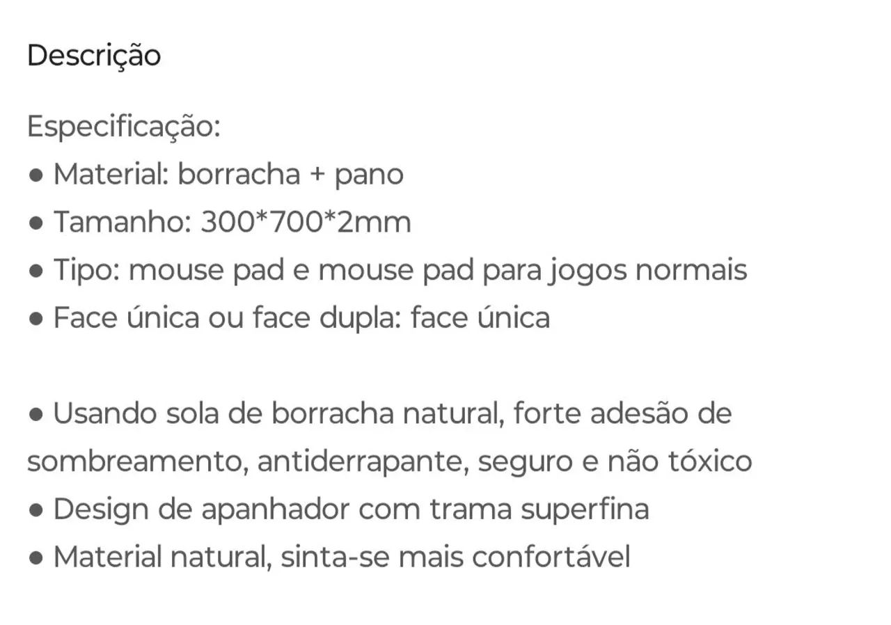 Mousepad Gamer 70cm x 30cm ( atalho teclado ) - Foto 3