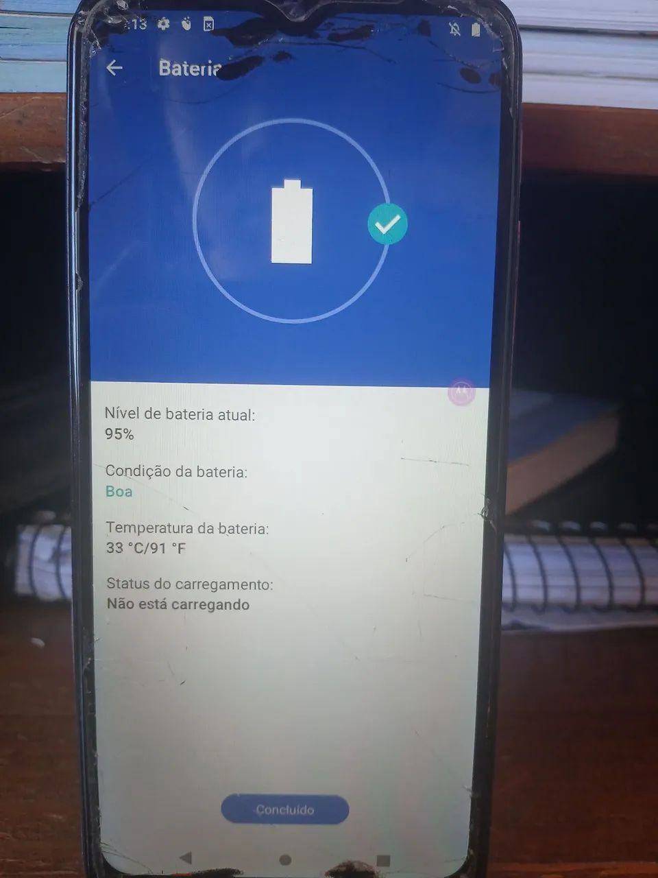 Moto G30 128GB Dark Prism Usado 5 anos Tela Levemente Danificada nas Pontas e Bateria Boa - Foto 3