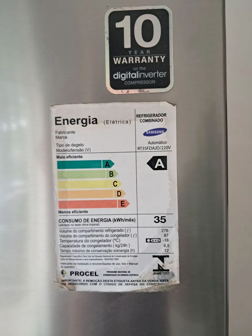 Geladeira Samsung - Inox - 2 Portas - Foto 5