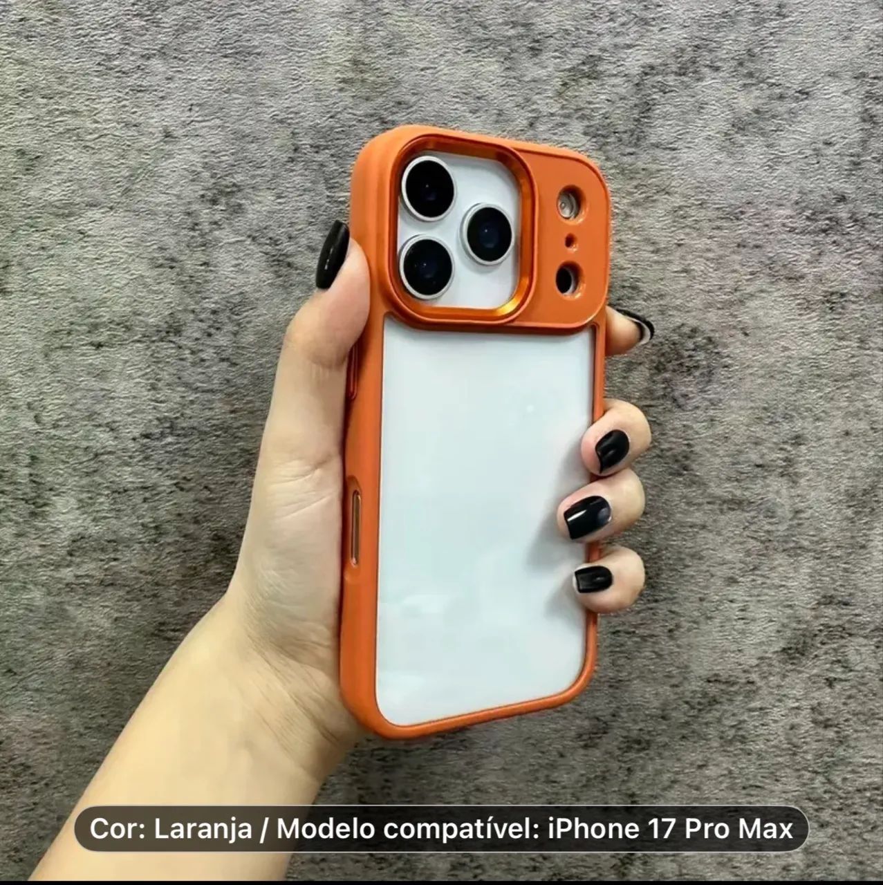 Capa para novo iPhone 17 Pro Max na cor LARANJA ou ORANGE - Foto 3