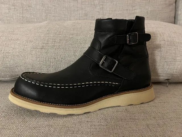 Bota Couro estilo Harley Davidson 