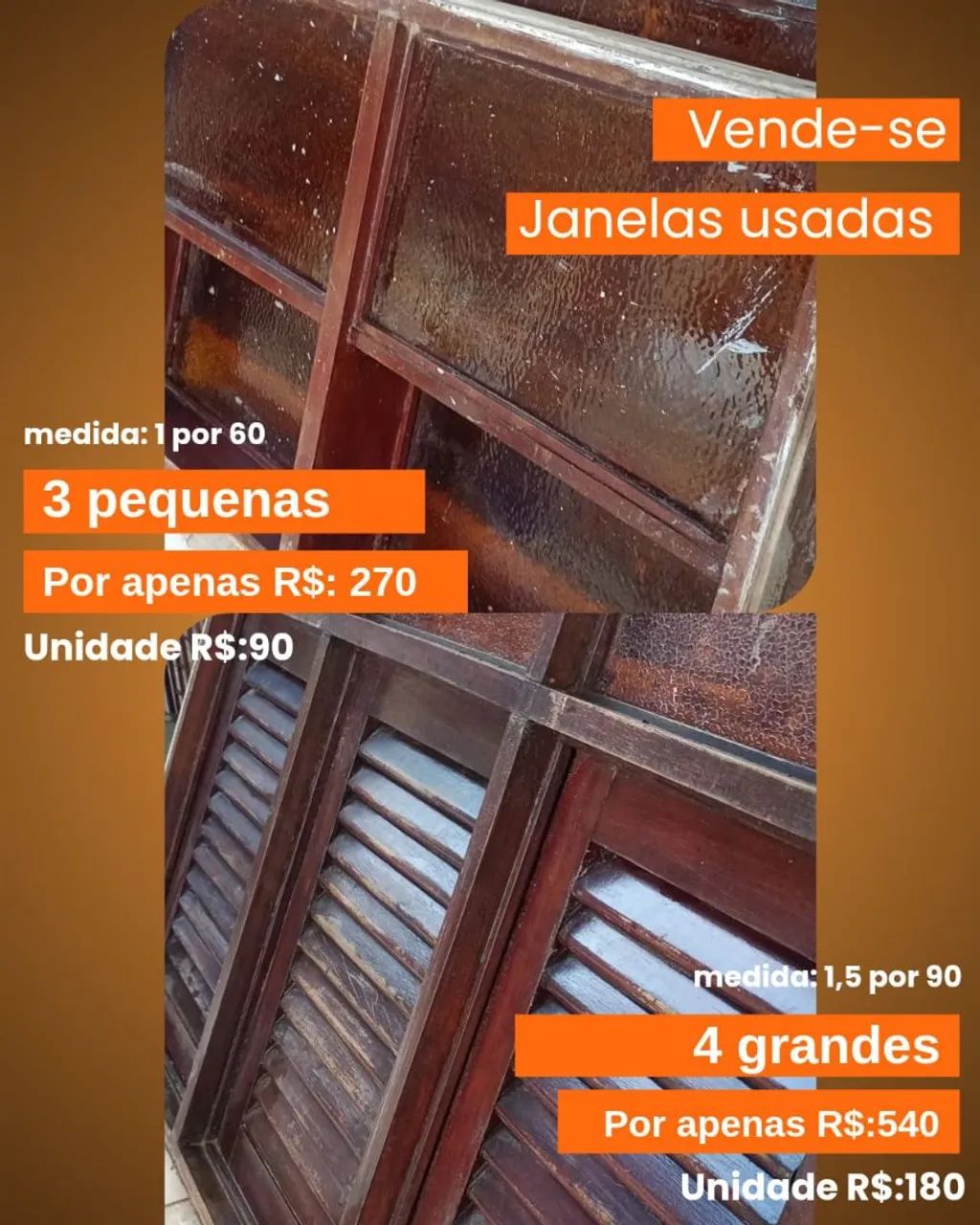 Janelas usadas - Portas e Janelas - Planalto Boa Esperança, João Pessoa ...
