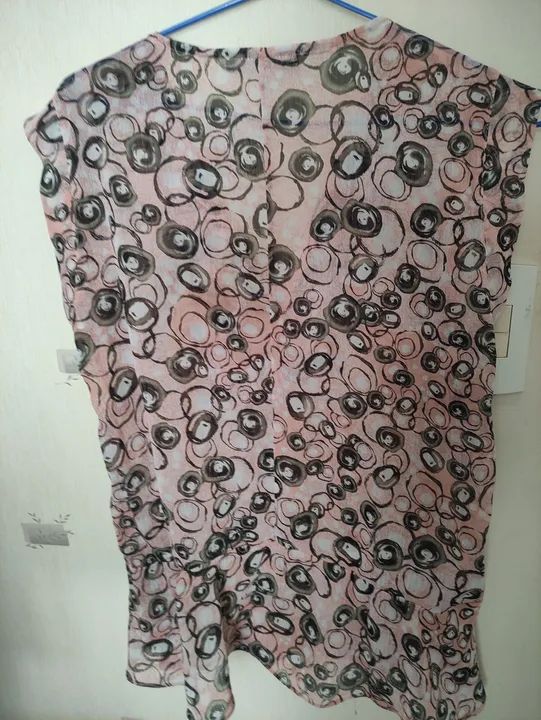 Blusa de seda feminina estampada - Foto 3