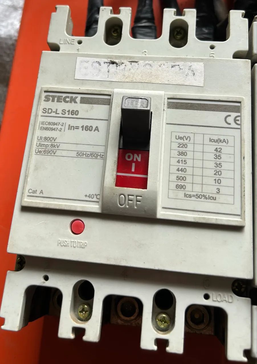 Disjuntor STECK 160A