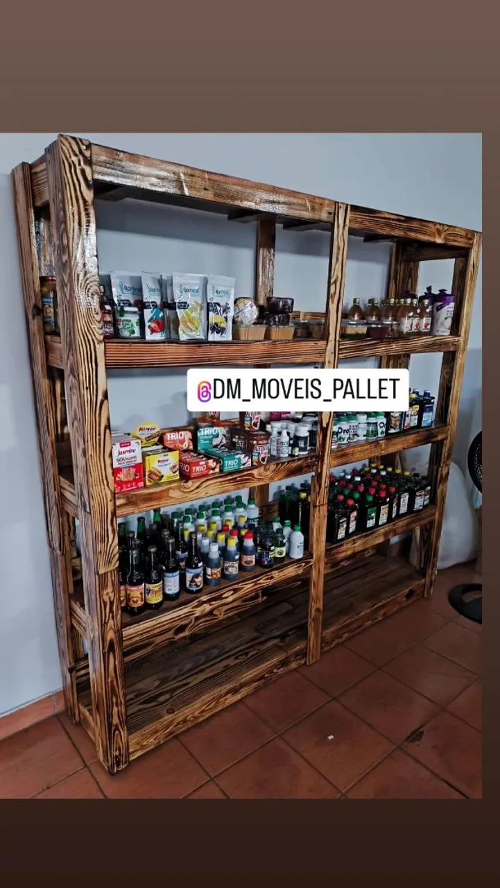 Prateleira comercial de Madeira Pallet