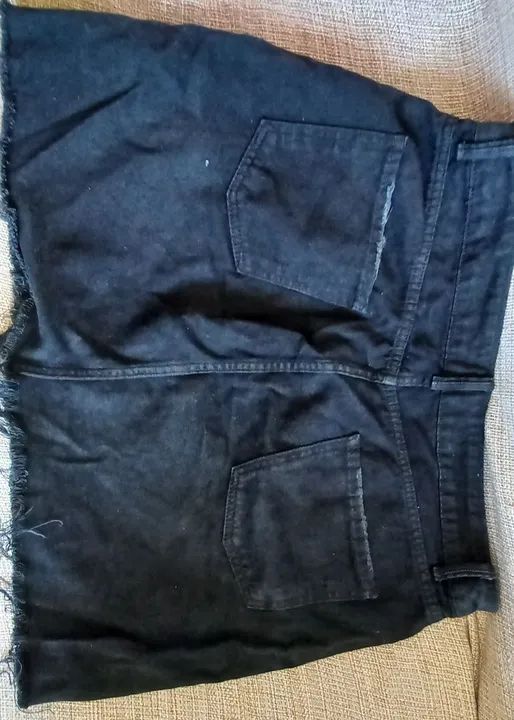 Saia Jeans Preta - Foto 2