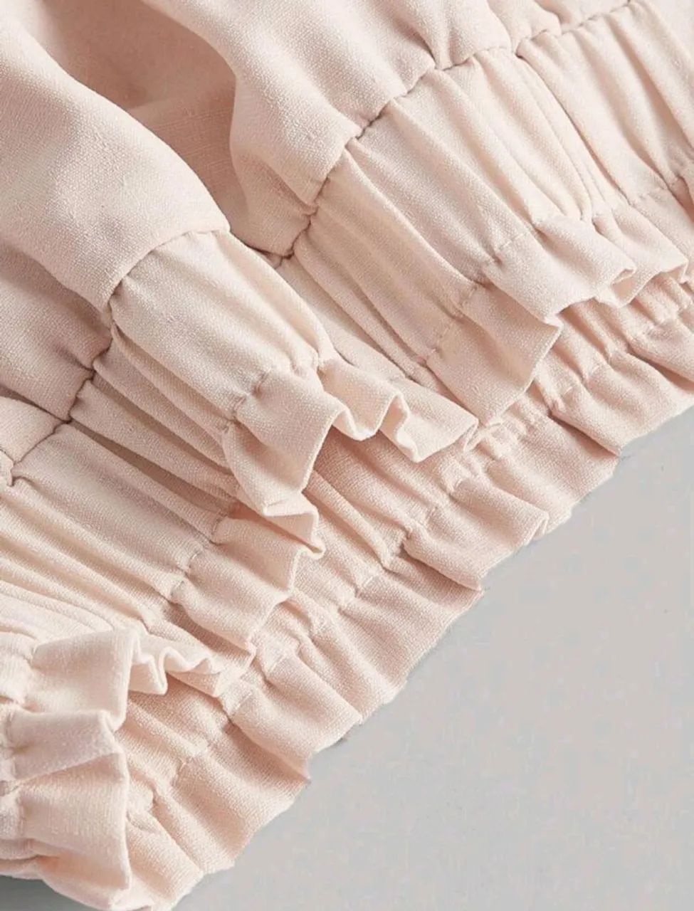 Saia Midi Renda Bege - Foto 2