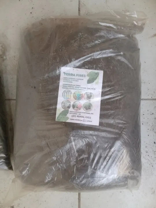 Terra adubada com entrega rápida para comércio, condomínio e residência