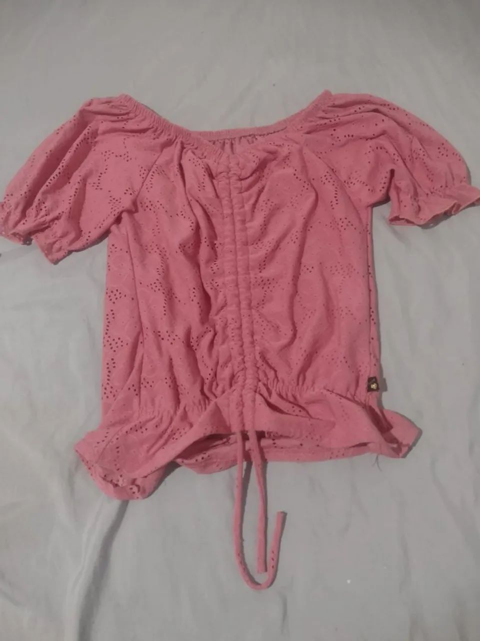 Cropped Rosa Com Amarração - Foto 2