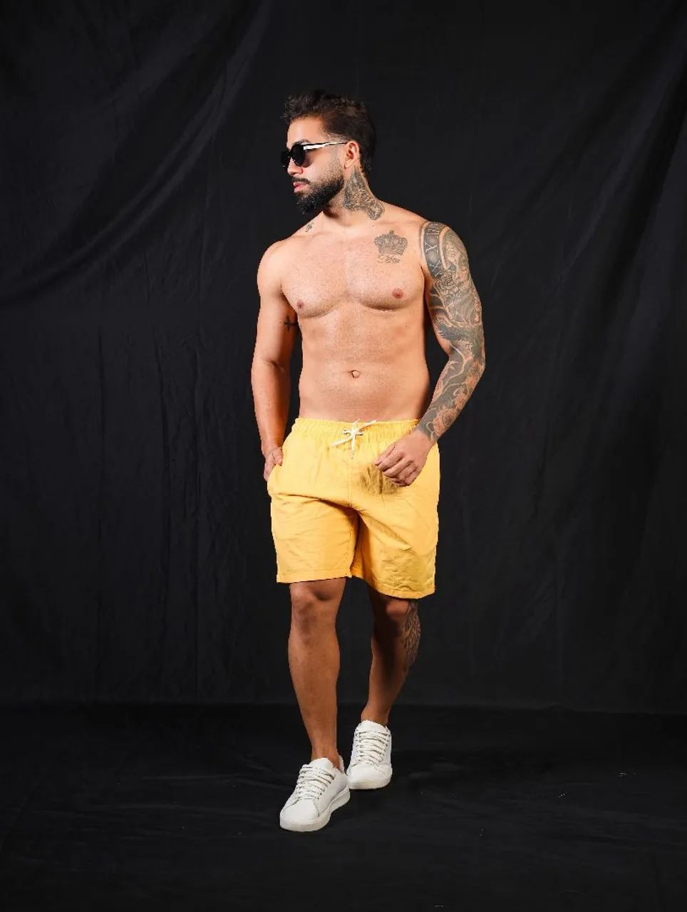 Shorts Masculinos Linho - Foto 3