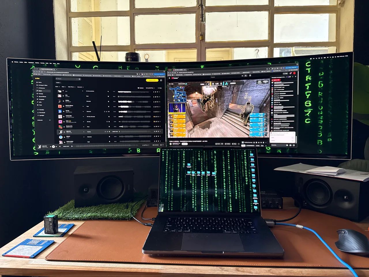 Samsung OLED G9 + Suporte RGB 