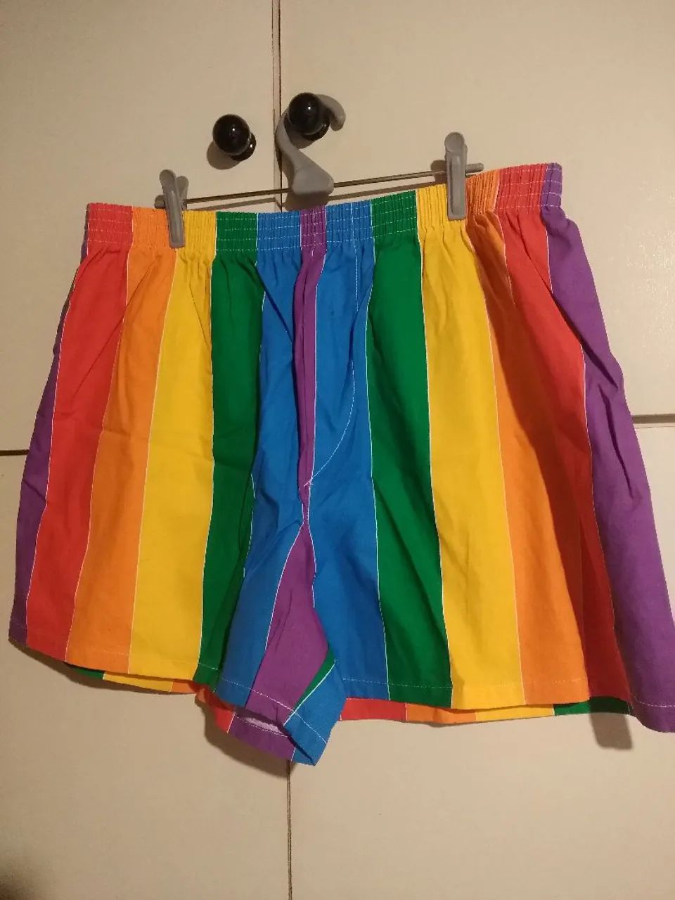 Shorts Arco-Íris Colorido - Foto 2