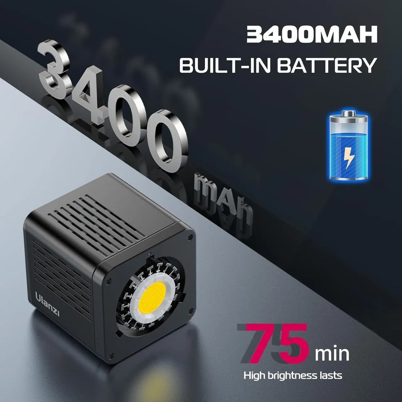 Ulanzi 40w Pro Cob Iluminação Contínua Led Bi-color 127/220v Preto  - Foto 4