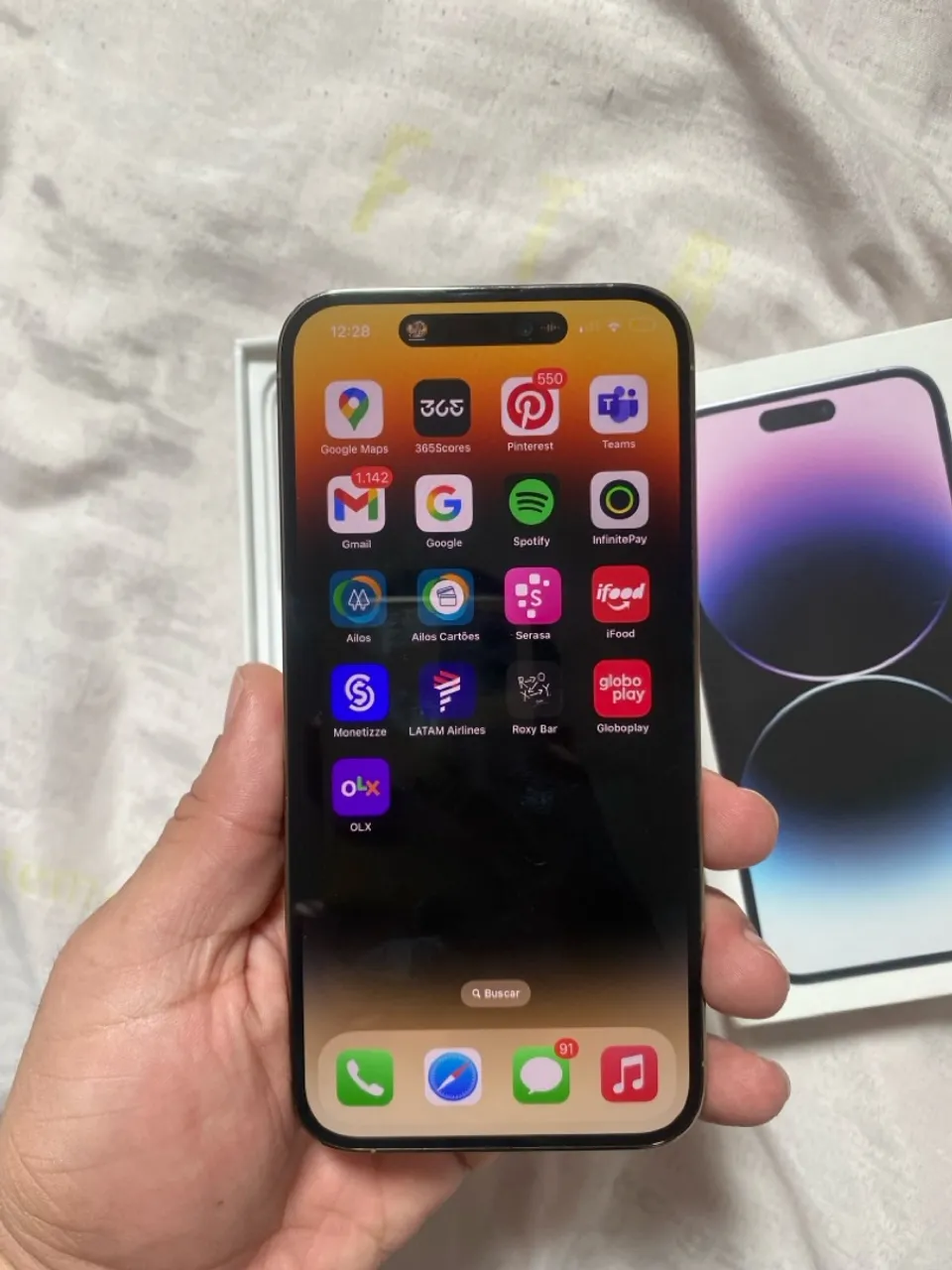 iPhone 14 Pro Max, 128Gb, bateria 84 todo original nunca aberto