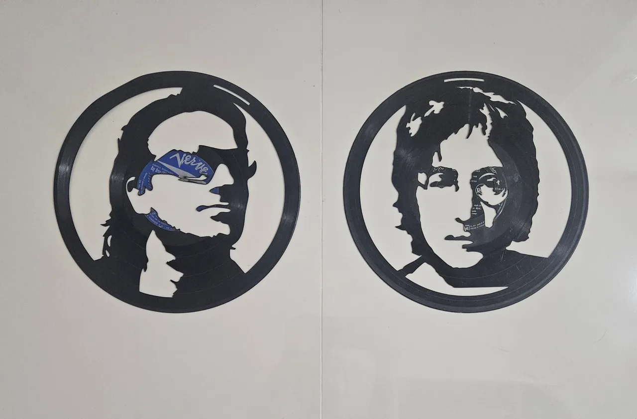Vendo quadro de disco vinil tema rock