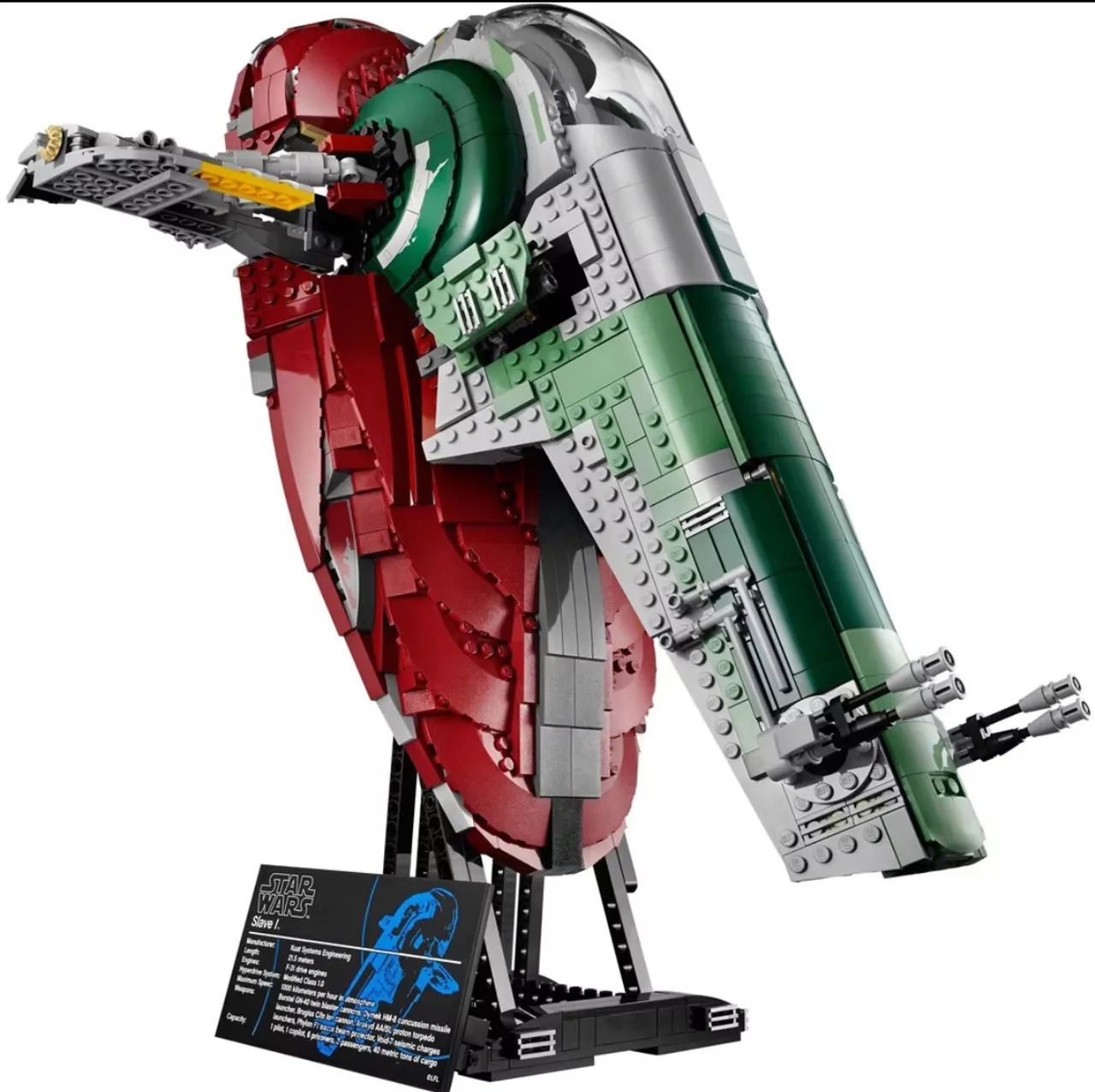 nave star wars 75312 boba fett - slave 1 - aniversario de 20 anos