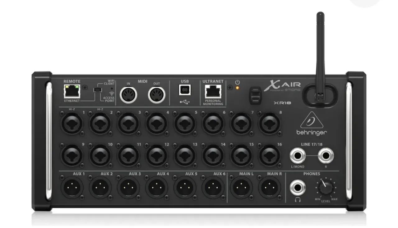 Nova na caixa Xr18 Mesa de Som Digital Behringer X Air XR18