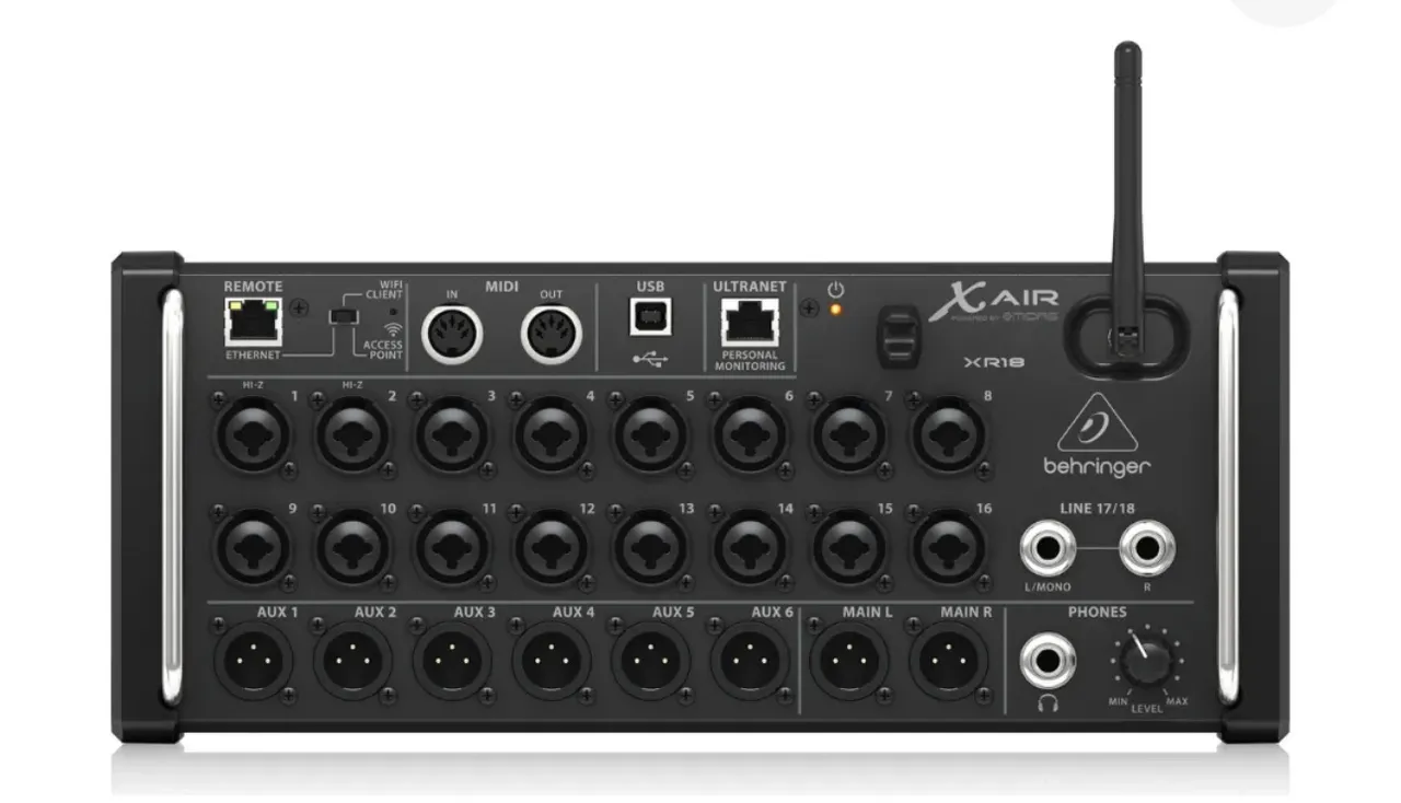 Nova na caixa Xr18 Mesa de Som Digital Behringer X Air XR18