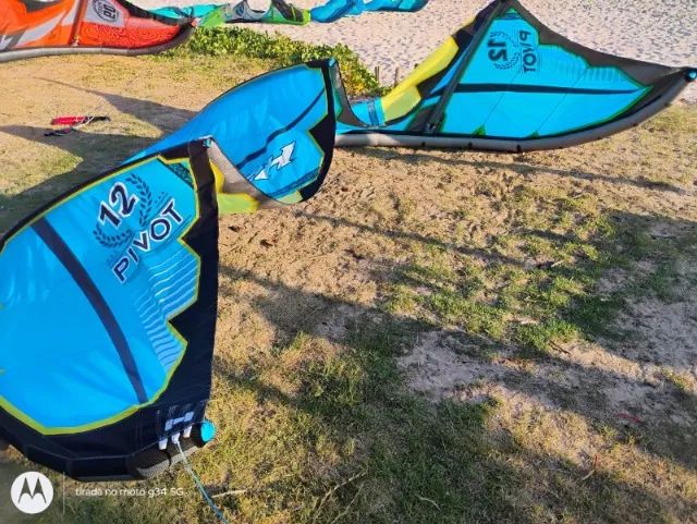 Kite Surf NAISH 12 Modelo Pivot Com barra e Mochila 2017 revisado com garantia - Foto 3