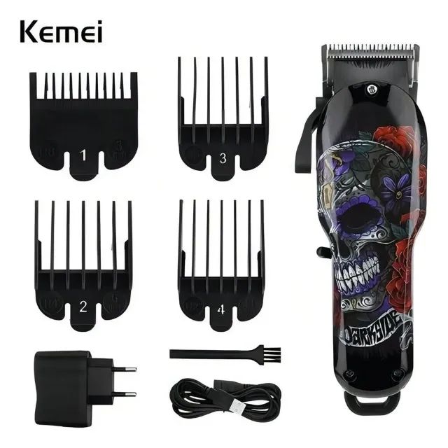 Máquina Cortar Cabelo Kemei Km-735 Profissional - Foto 2
