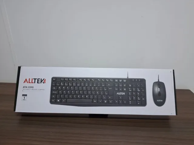 Kit Teclado e Mouse com fio - NOVO, USB