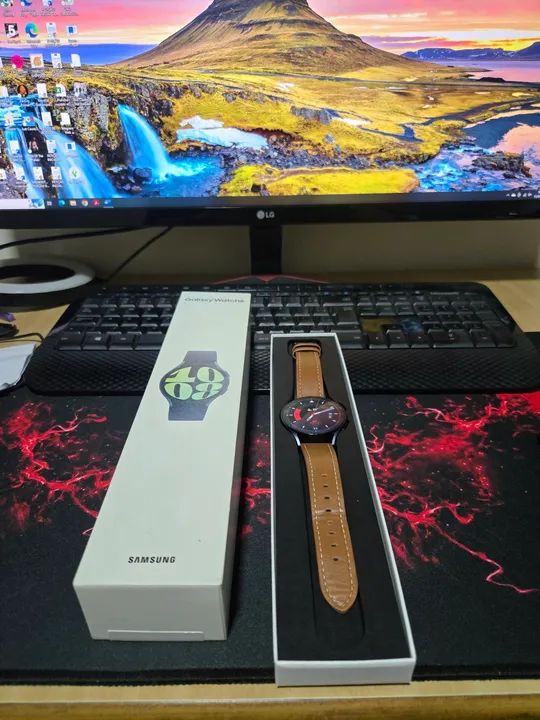 Samsung Galaxy Watch 6 44mm NA CAIXA aceito troca passo cartão - Foto 5