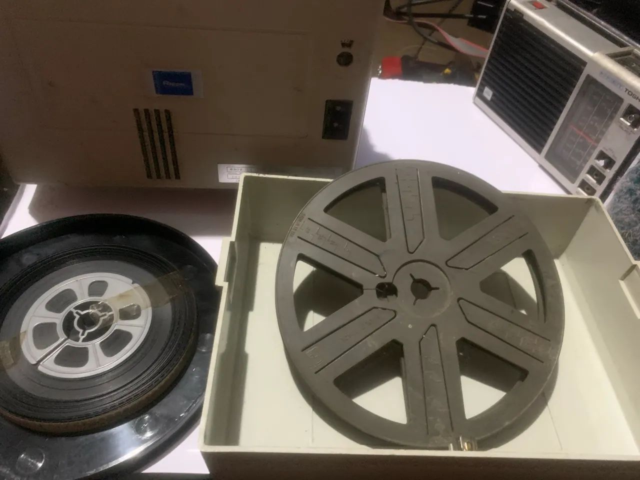 projetor de filmes vintage Ricoh Trioscope 1200-S.  - Foto 4