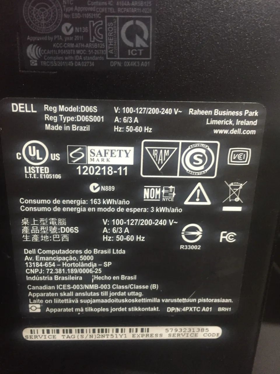 Desktop Vostro 270S i5 Dell -SSD- 8Gb Wi-Fi  - Foto 2